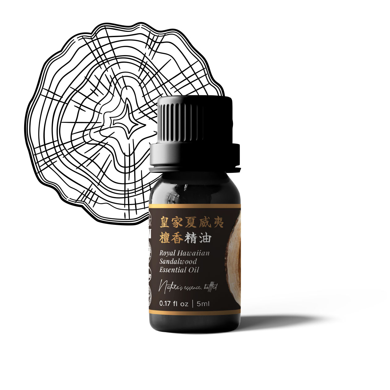 Royal Hawaiian Sandalwood Essential Oil -5ml 皇家夏威夷檀香精油