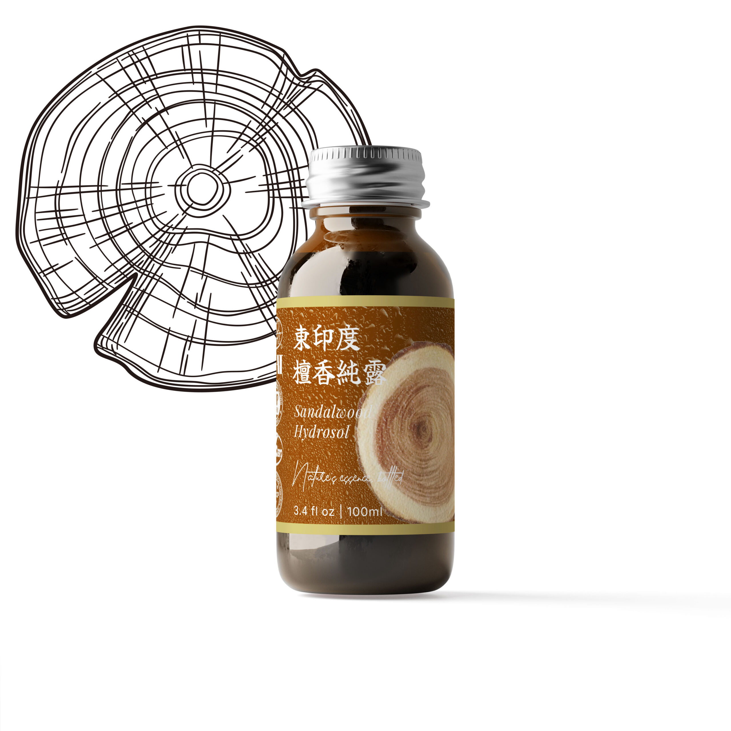 Sandalwood Hydrosol (India)-100ml 東印度檀香純露